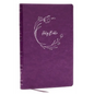 NKJV Holy Bible, Ultra Thinline, Purple Leathersoft, Red Letter, Comfort Print - Imitation Leather