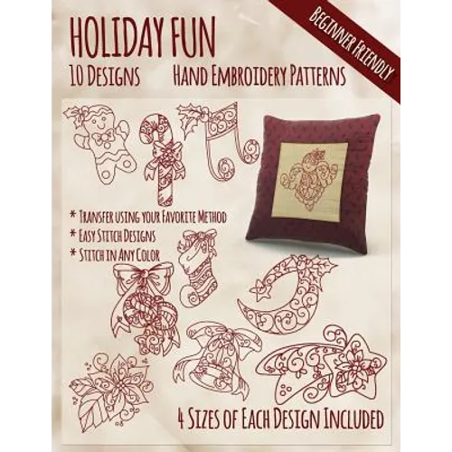 Holiday Fun Hand Embroidery Patterns - Paperback