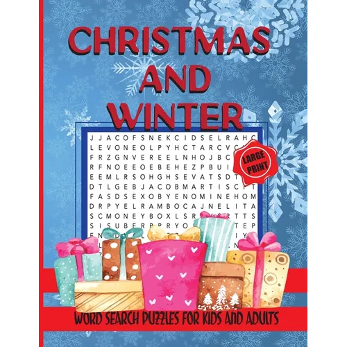 Christmas and Winter Word Search Puzzles for Kids and Adults: 60 Jumbo Word Search Puzzles, Activity Game for Kids and Adults - Paperback