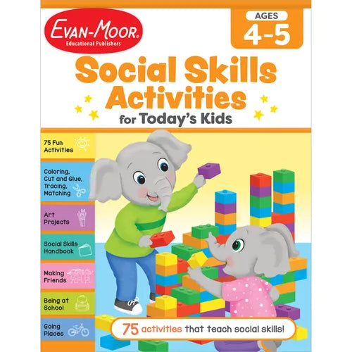 Social Skills Activities for Today's Kids, Age 4 - 5 Workbook - Paperback