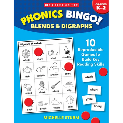 Phonics Bingo: Blends & Digraphs - Paperback