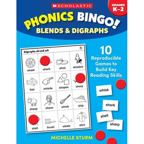 Phonics Bingo: Blends & Digraphs - Paperback