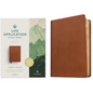 NLT Life Application Study Bible, Third Edition, Large Print (Red Letter, Genuine Leather, Brown) - Leather