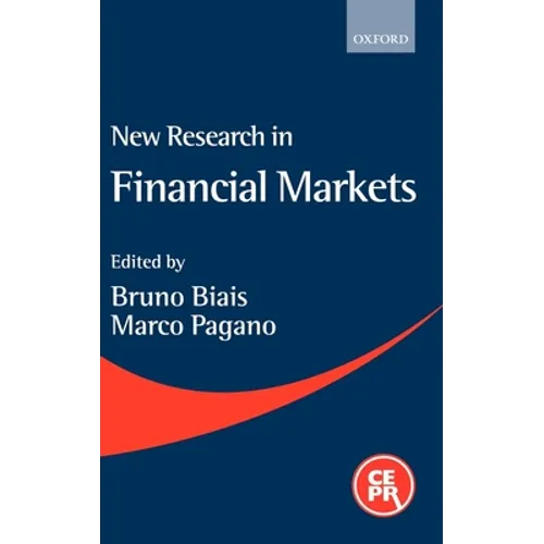 New Research in Financial Markets - Hardcover