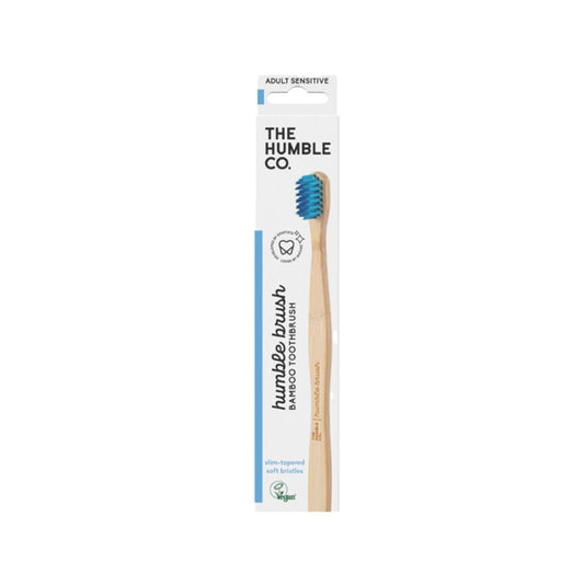 The Humble Co Manual Toothbrush for Sensitive Teeth and Gums - Gentle, Eco-Friendly Adult Toothbrush