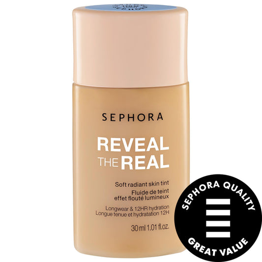 Reveal The Real - 12HR Soft Radiant Skin Tint, Lightweight Vegan Makeup for Natural Finish, Long-Lasting & Cruelty-Free Beauty