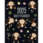 Monkey Planner 2025: Cute Year Organizer with Adorable Apes For an Easy Overview of All Your Appointments! Jungle Animal Scheduler: January - Paperback
