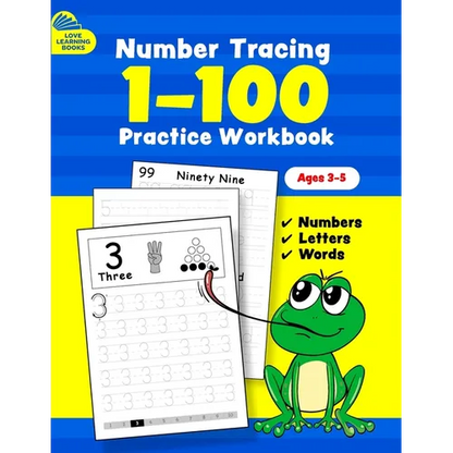 Number Tracing Book for Preschoolers and Kids: Learn Numbers and Math Activity Book for Kids 3-5, Kindergarten, Homeschool and Preschoolers - Paperback