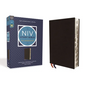 NIV Study Bible, Fully Revised Edition, Bonded Leather, Black, Red Letter, Thumb Indexed, Comfort Print - Bonded Leather