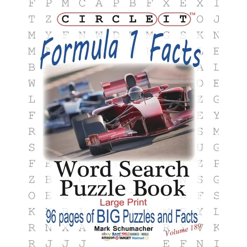 Circle It, Formula 1 / Formula One / F1 Facts, Word Search, Puzzle Book - Paperback