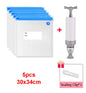 Reusable Vacuum Sealer Bag Kitchen Food Storage Zipper Bag Air Valve Pump Seal Vegetables Meat Snack Sealer Fresh Keeping Bag