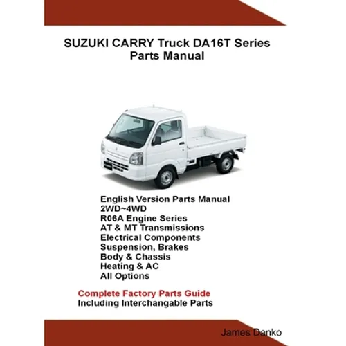 Suzuki Carry Truck DA16T Series Parts Manual - Paperback