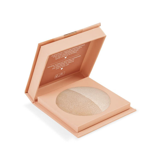 Makeup Revolution Highlighting Powder - Dual-Toned Shimmering Makeup for Radiant Glow