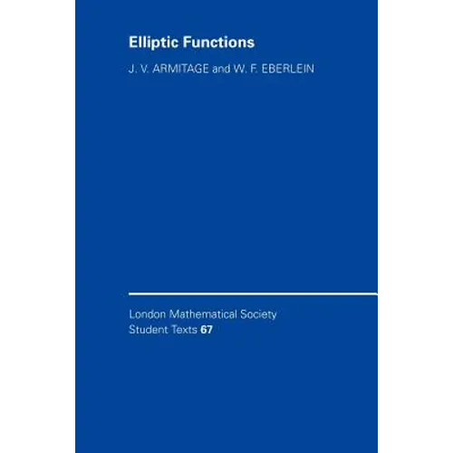 Elliptic Functions - Paperback