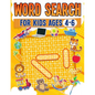 Word Search For Kids Ages 4-6 100 Fun Word Search Puzzles Kids Activity Book Large Print Paperback - Paperback