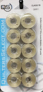 Quilters Select Bobbins - Class 15- ANGORA WHITE
