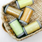 Quilters Select Thread - Tube of 5 colors 400M - HONEYSUCKLE BANANA PUDDING LEMONDROP TOPAZ POPPYSEED