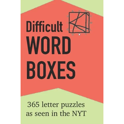 Difficult Word Boxes: 365 Letter Puzzles as seen in the NYT - Paperback