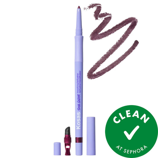 Soulgazer Intensifying Waterproof Gel Eyeliner - Long-Lasting, Vegan, Hyaluronic Acid, Retractable Pencil