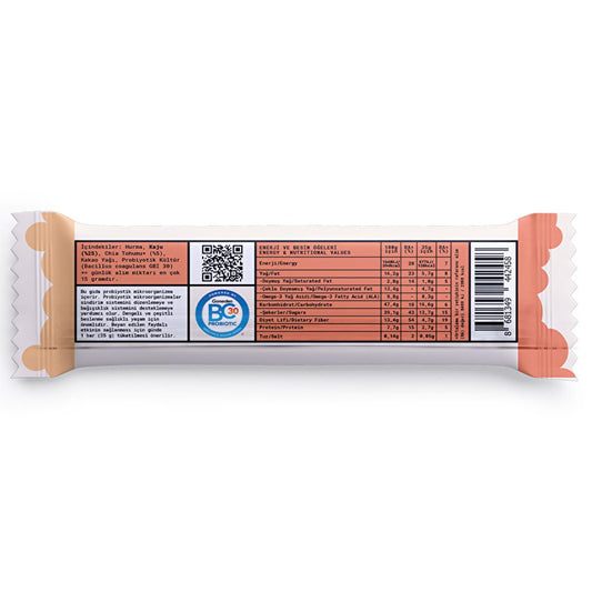 Fropie Probiotic Energy Bar, Vegan & Sugar-Free, Natural Snack for Gut Health - 35g