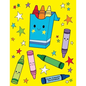 Cute Crayons Sketchbook: Jumbo Drawing Pad For Sketching, Doodling And Coloring - Paperback