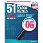 Sam's Extra Large-Print Word Search Games: 51 Word Search Puzzles, Volume 6: Brain-stimulating puzzle activities for many hours of entertainment - Paperback