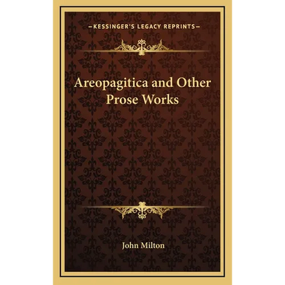 Areopagitica and Other Prose Works - Hardcover
