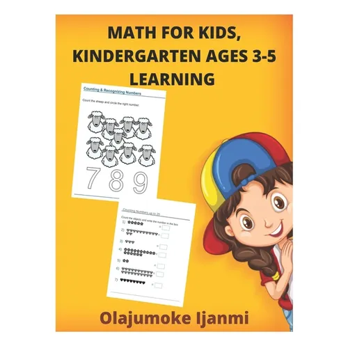 Math For Kids, Kindergarten Ages 3-5 Learning: Math Workbooks For Prekindergartens - Paperback