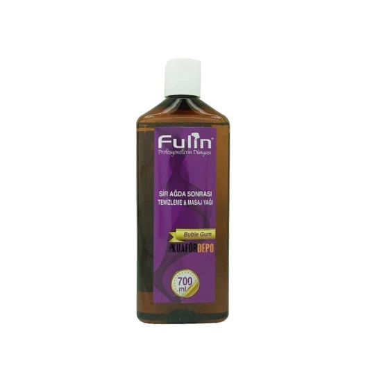 Fulin World Touch Bubble Gum Scented Massage Oil & Wax Removal - 650ml