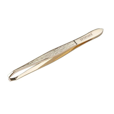 Promani Flat-Tip European Tweezers for Precision Hair Removal - Manual, Precise, Effective