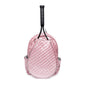Pink Quilted Tennis Racquet Backpack