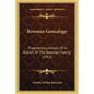 Bowman Genealogy: Fragmentary Annals Of A Branch Of The Bowman Family (1912) - Paperback