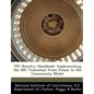Tpc Reentry Handbook: Implementing the Nic Transition from Prison to the Community Model - Paperback