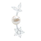 Nature Inspired Freshwater Pearl and Diamond Crawler Earring