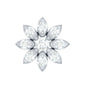 Flower Diamond Nose Ring Stud for Women