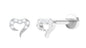 Round Shape Natural Diamond Heart Nose Pin