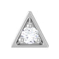 Real Diamond Minimal Triangle Nose Stud