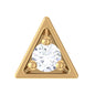 Real Diamond Minimal Triangle Nose Stud