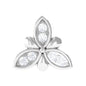 Simple Diamond Flower Nose Stud for Women
