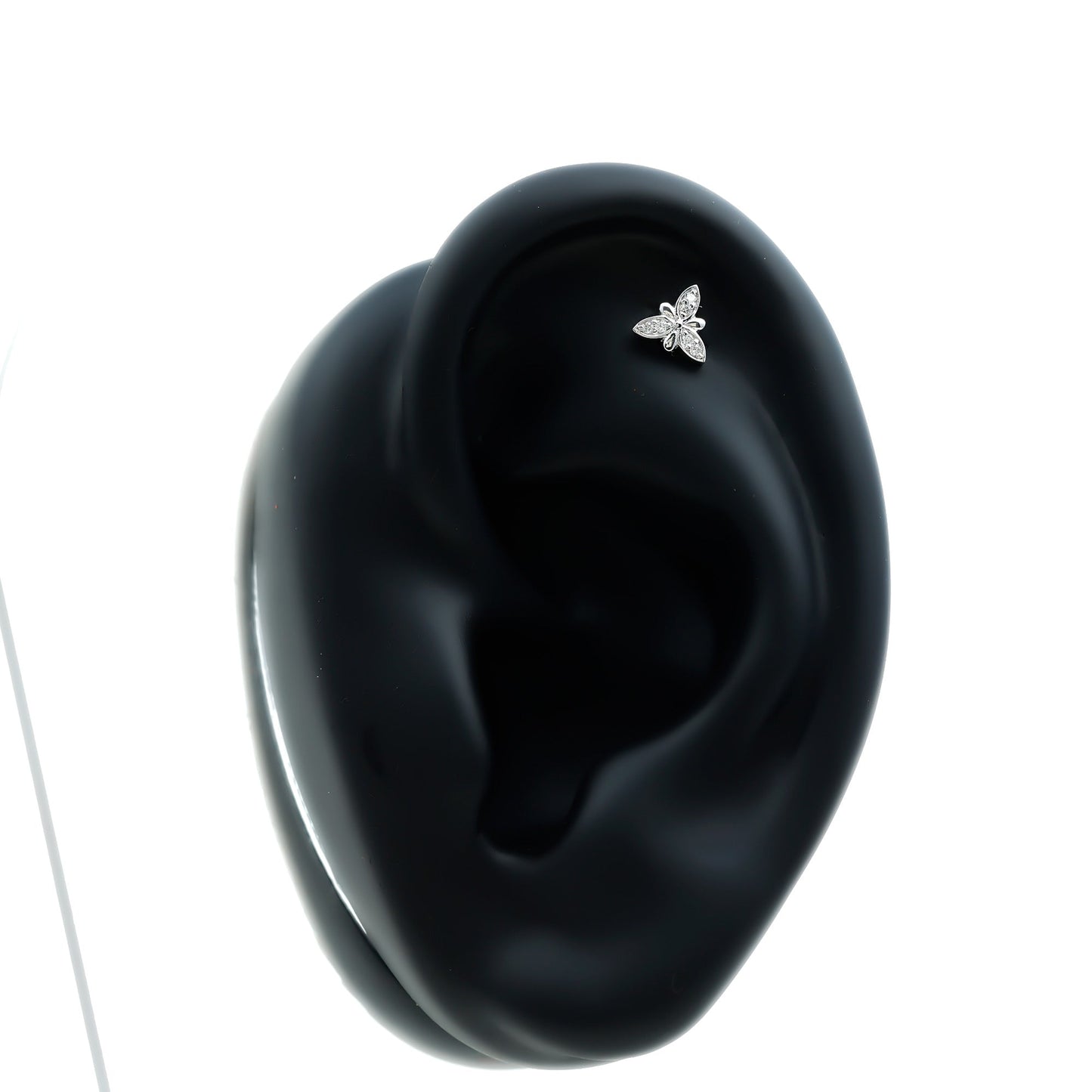 Simple Diamond Flower Nose Stud for Women
