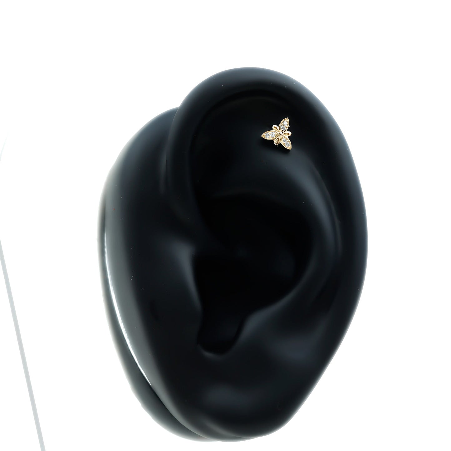 Simple Diamond Flower Nose Stud for Women