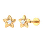 Nature Inspired Diamond Earring for Conch Piercing