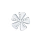 Modern Diamond Flower Earring for Helix Piercing