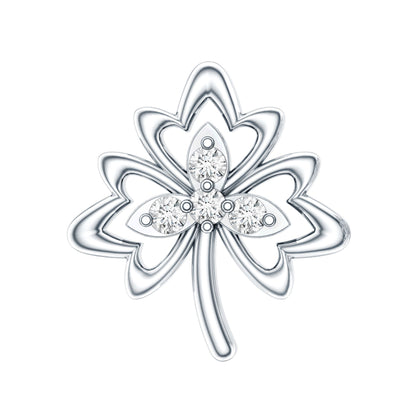 Diamond Nature Inspired Earring for Helix Piercing