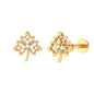 Diamond Nature Inspired Earring for Helix Piercing