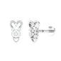 Diamond Heart Cartilage Earring