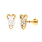 Diamond Heart Cartilage Earring