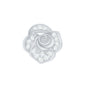 Certified Diamond Floral Earring for Helix Piercing