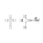 Diamond Cross Cartilage Earring