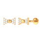 Diamond Bow Earring for Helix Piercing